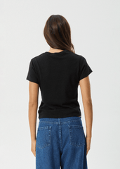 Afends Women's Carmen Baby T-Shirt, Hemp Cotton Jersey