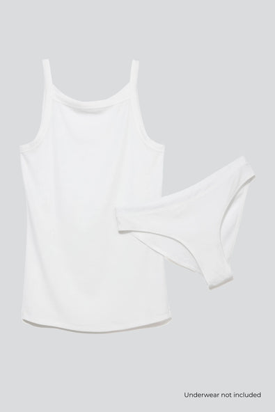 Women's High Neck Tank Top – Ribbed TENCEL Lyocell, UK 8-16