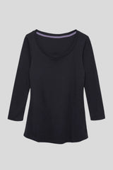Women's 3/4 Sleeve Scoop Neck T-Shirt – Cotton Modal, UK 6-18