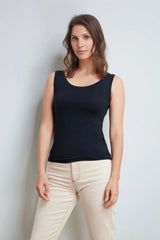 Women's Sleeveless Vest Top – Micro Modal Base Layer, UK 8-18