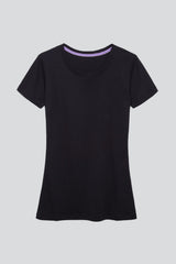 Women's Crew Neck T-Shirt – Cotton Modal, UK 8-18, Made in Portugal