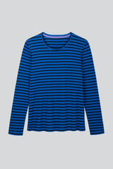 Women's Striped Long Sleeve T-Shirt – Organic Cotton, Made in UK