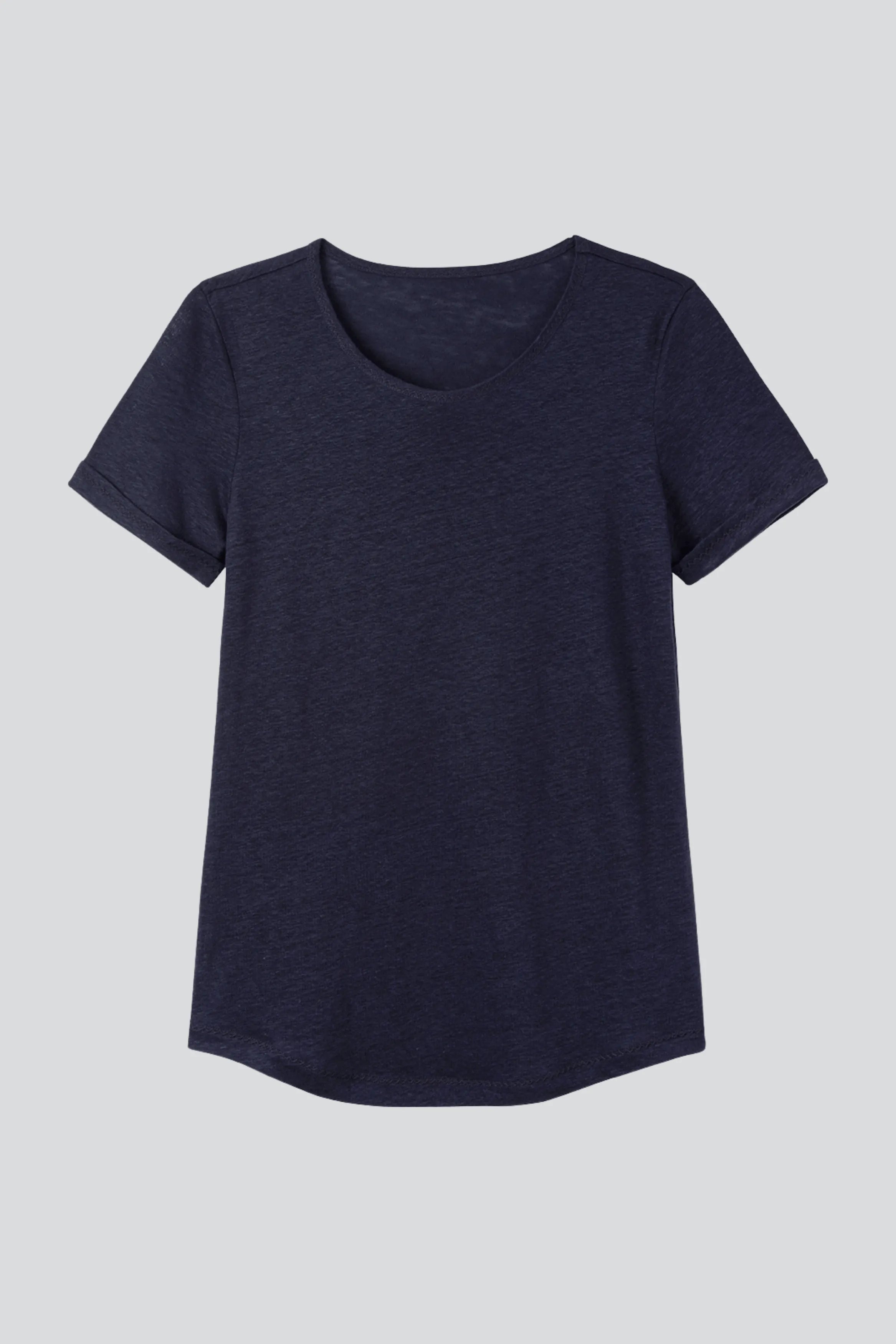 Women's Linen T-Shirt – 100% Linen, Six Colours, Made in Portugal