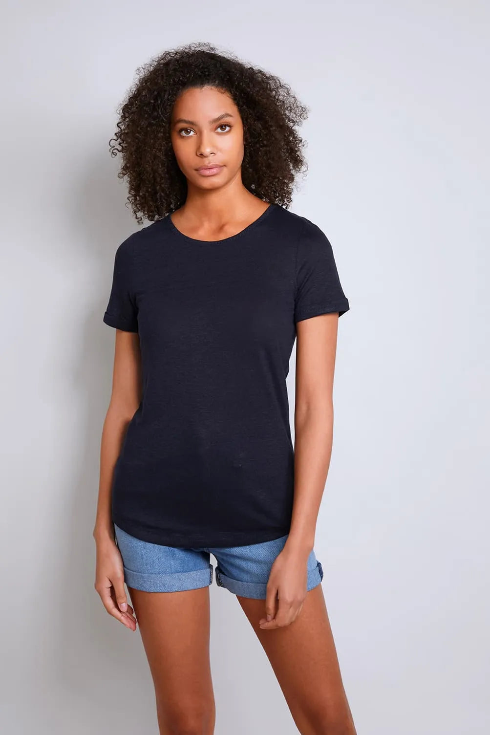 Women's Linen T-Shirt – 100% Linen, Six Colours, Made in Portugal