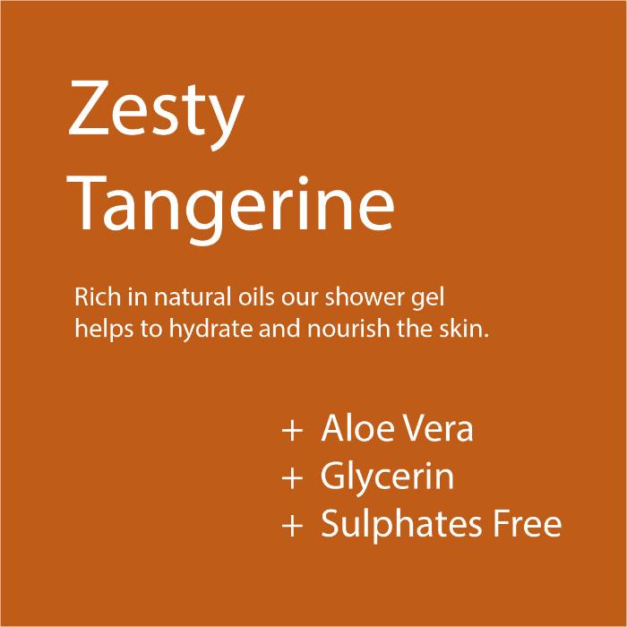 Zesty Tangerine Body Wash 250ml – Fragrance Free Base, Vegan