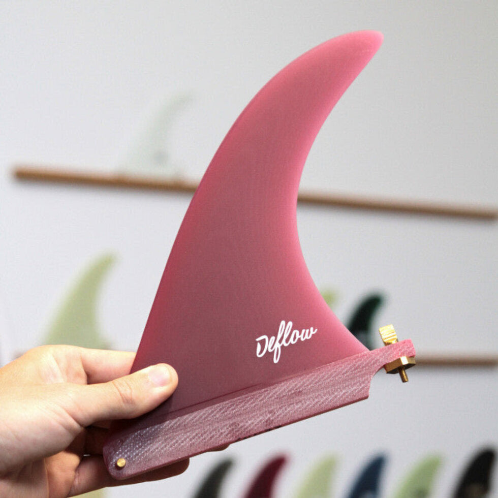 Deflow Cream Longboard Single Fin, Fibreglass, 7.5 to 10.5in