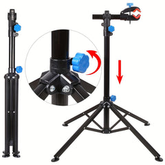 LIFERUN Adjustable Bike Repair Stand – 360° Rotating Clamp & Tool Holder
