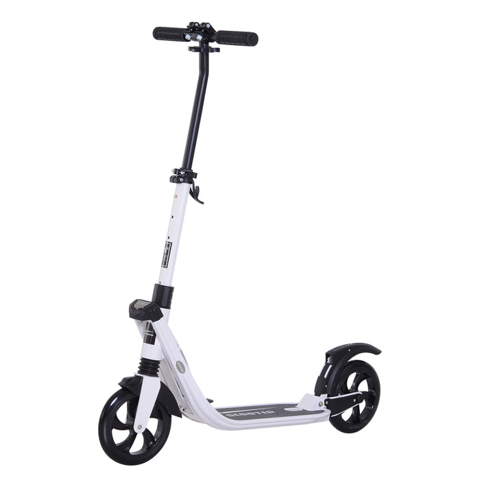 HOMCOM Folding Kick Scooter, Dual Suspension, Rear Brake, Age 14+, image 2
