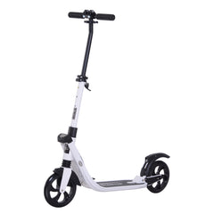HOMCOM Folding Kick Scooter – Adjustable Height, Dual Suspension & Rear Brake