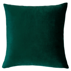 Amalfi Lemon Needlepoint Cushion – Handmade, 45cm, Green Velvet Back