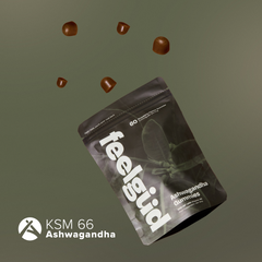 Ashwagandha Gummies – KSM-66® 3,000mg Equivalent with Vitamin B5, Strawberry