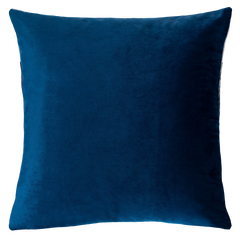 Aspen Ski Needlepoint Cushion – Alpine Design, 45cm, Navy Velvet Back