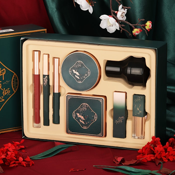 8-Piece Makeup Gift Set, Air Cushion Foundation & Mixed Shades