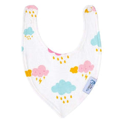 Baby Bandana Dribble Bibs 8 Pack – Girls, Cotton with Adjustable Snaps