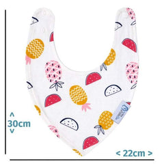 Baby Bandana Dribble Bibs 8 Pack – Girls, Cotton with Adjustable Snaps