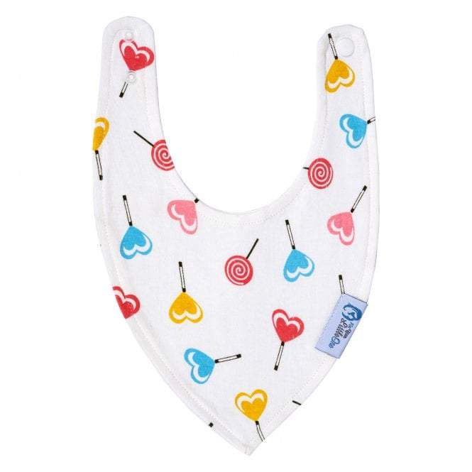 Baby Bandana Dribble Bibs 8 Pack – Girls, Cotton with Adjustable Snaps