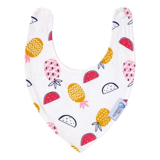 Baby Bandana Dribble Bibs 8 Pack – Girls, Cotton with Adjustable Snaps