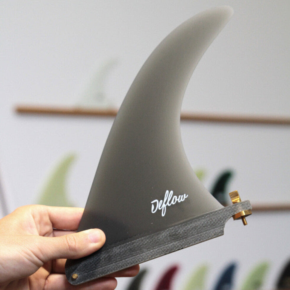 Deflow Mini Cream Longboard Fin, Single Fin
