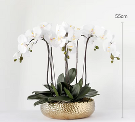 Elegant Orchid Silk Flower Arrangement