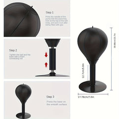 Relaxing Desktop Boxing Speed Ball – Stress-Relief Punching Bag with Suction Cup
