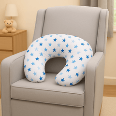 Nursing Pillow – Little Blue Star, Breastfeeding Support with Cover