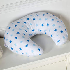 Nursing Pillow – Little Blue Star, Breastfeeding Support with Cover