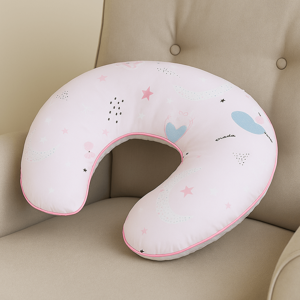 Nursing Pillow – Pixie Print, Breastfeeding Support with Cover