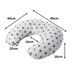 Nursing Pillow – Pixie Print, Breastfeeding Support with Cover