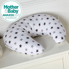 Nursing Pillow – Silver Twinkle, Breastfeeding Support with Cover