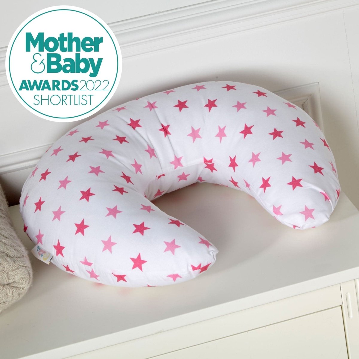 Nursing Pillow Cover – Little Pink Star, Washable Replacement