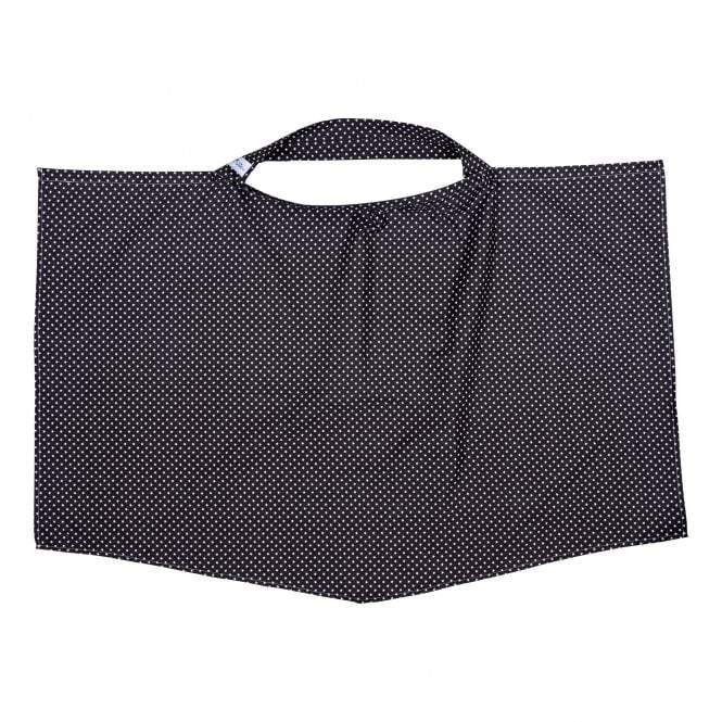 Breastfeeding Cover – White Stars, Nursing Apron with Rigid Neckline