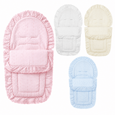 Broderie Anglaise Car Seat Footmuff – Universal Cosy Toes