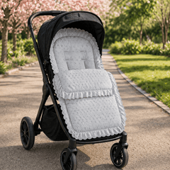 Broderie Anglaise Pushchair Footmuff – Fits All Prams & Buggies
