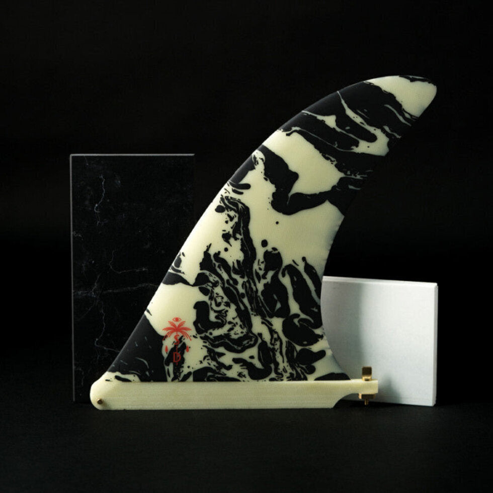 Deflow Self Surfboards Longboard Fin, 9.75in Stiff Flex