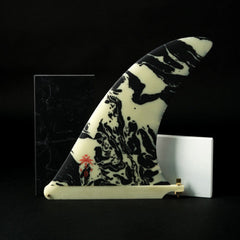 Deflow Self Surfboards Longboard Fin, 9.75in Stiff Flex