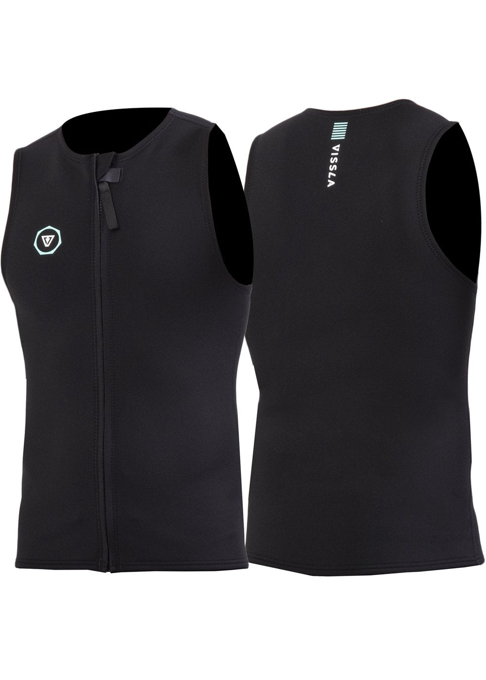 Vissla Men's 7 Seas 2mm Front Zip Wetsuit Vest, Super Stretch