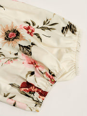 Vibrant Floral Maxi Swing Dress – Elegant & Comfortable