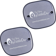 Car Window Sun Shades 2 Pack – Suction Fit for Rear Windows