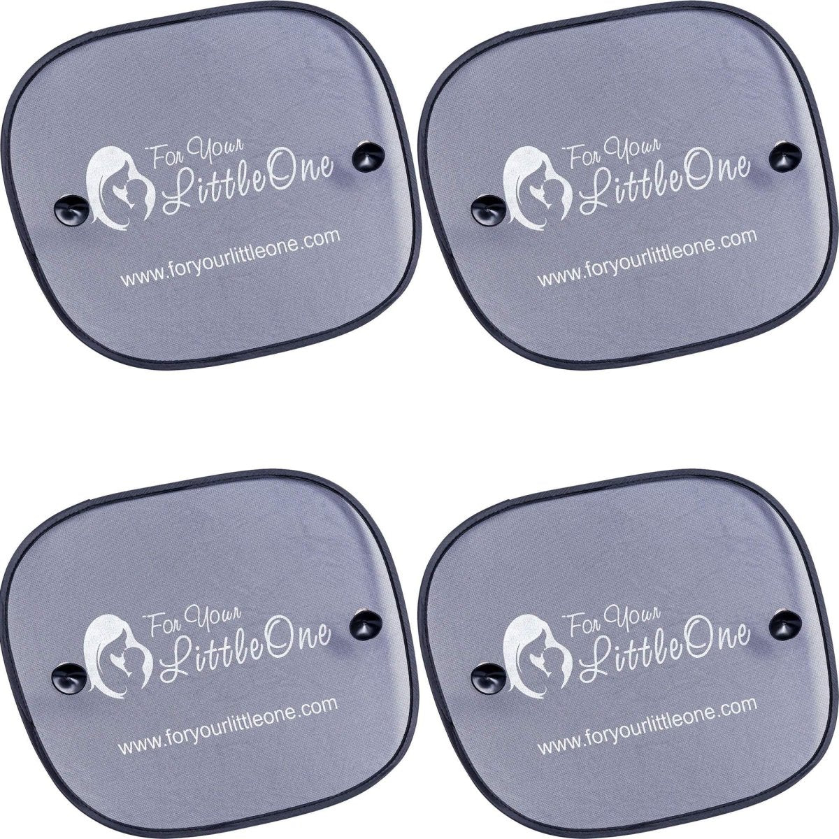 Car Window Sun Shades 4 Pack – Suction Fit for Rear Windows