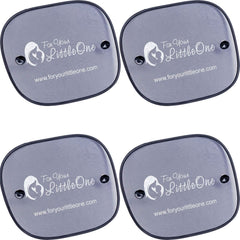 Car Window Sun Shades 4 Pack – Suction Fit for Rear Windows