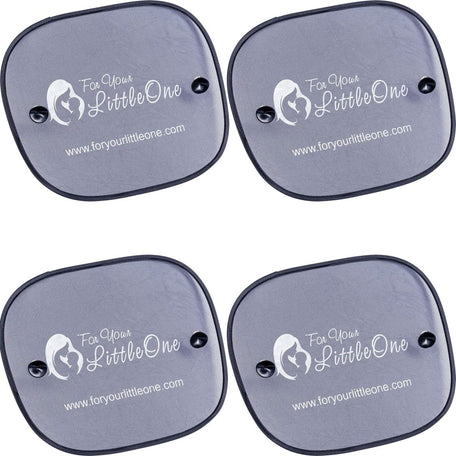 Car Window Sun Shades 4 Pack – Suction Fit for Rear Windows