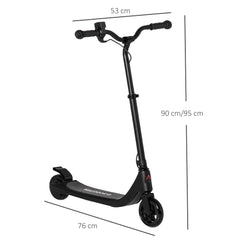 HOMCOM 120W Kids' Electric Scooter – Adjustable Height & Battery Display