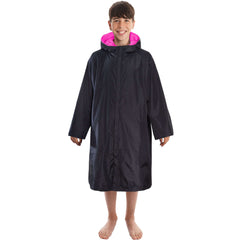 Changing Robe Kids' Unisex Hooded Coat Black Pink Windproof Winter