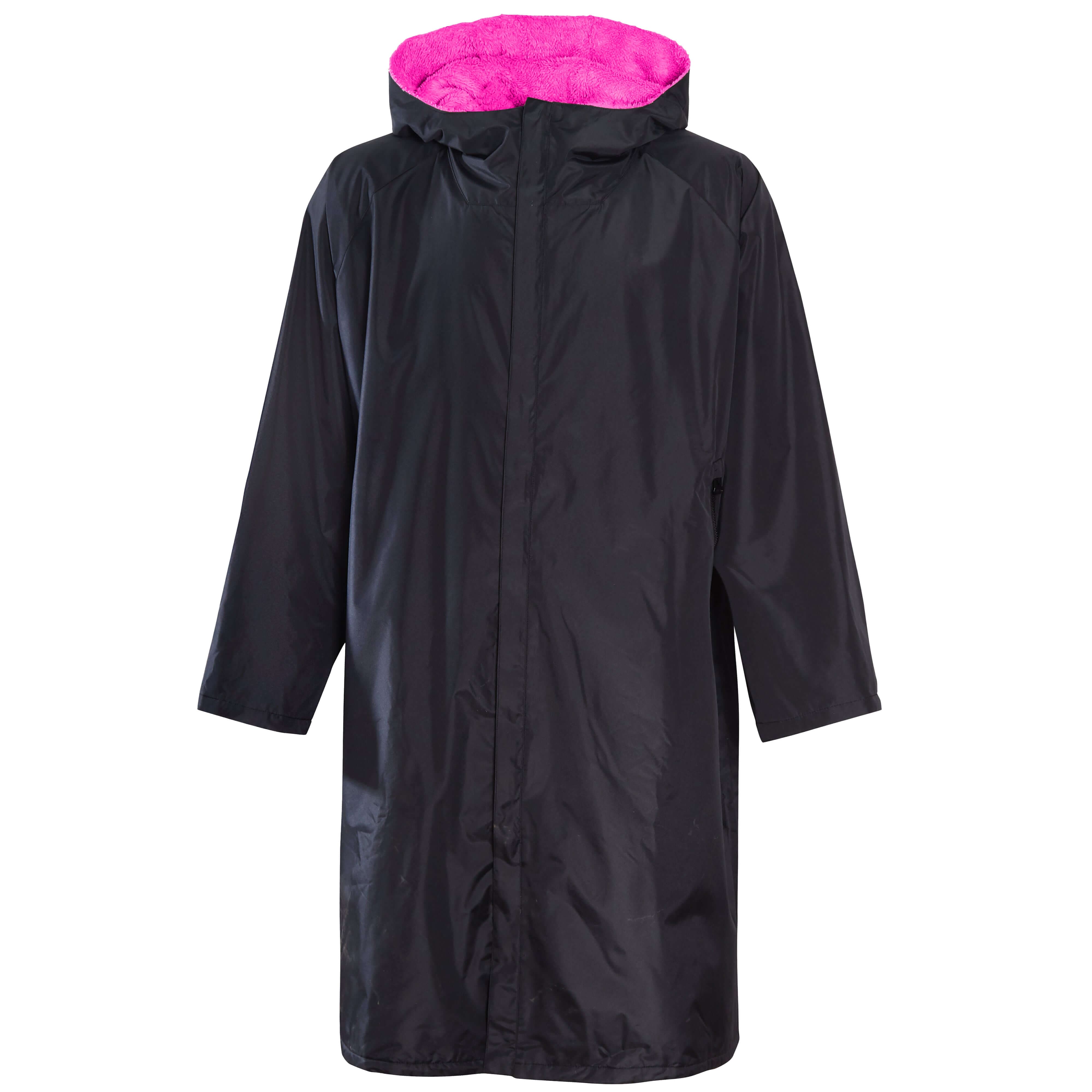 Changing Robe Kids' Unisex Hooded Coat Black Pink Windproof Winter