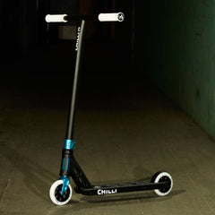 Chilli Ventus Pro Stunt Scooter – Black/White, 2.9kg Lightweight