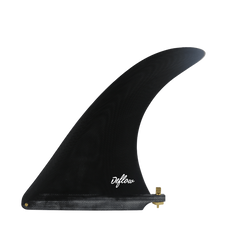 Deflow Cream Longboard Single Fin, Fibreglass, 7.5 to 10.5in