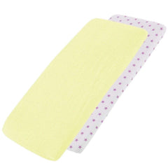 Crib Fitted Sheets 40x90cm – Jersey Cotton, Pack of 2