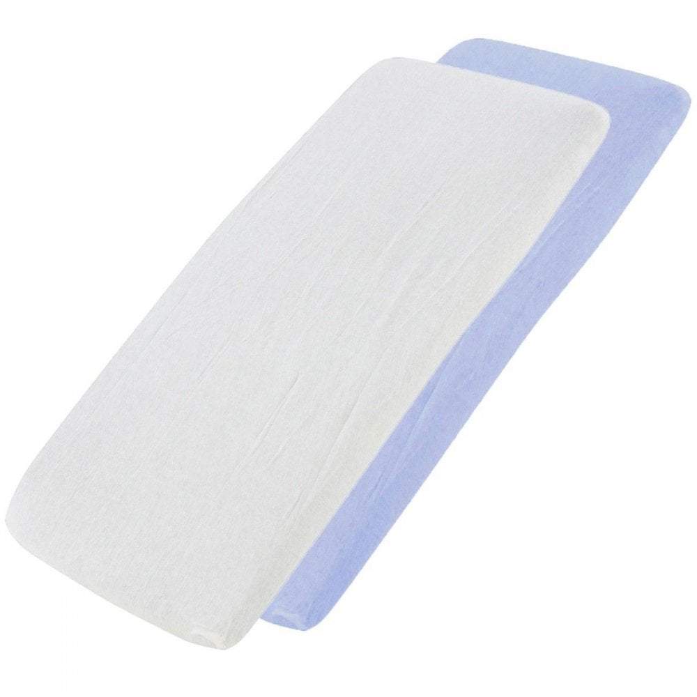Crib Fitted Sheets 40x90cm – Jersey Cotton, Pack of 2