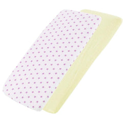 Crib Fitted Sheets 40x90cm – Jersey Cotton, Pack of 2