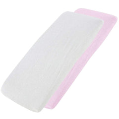 Crib Fitted Sheets 40x90cm – Jersey Cotton, Pack of 2